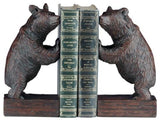 Bookends Standing Black Bear Rustic American Mountain Hand Painted