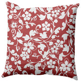 Evelyn Decorative Throw Pillow, Ligonberry Red, 16"x16"