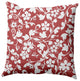 Evelyn Decorative Throw Pillow, Ligonberry Red, 16"x16"