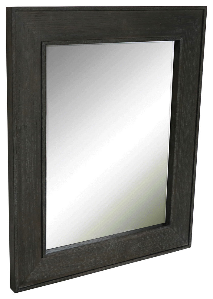 Garland 30" Wall Mirror, Dark Oak