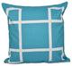 Geometric Decorative Pillow, Turquoise, 18"x18"
