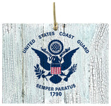 Usa Coast Guard Ornaments, Set of 3