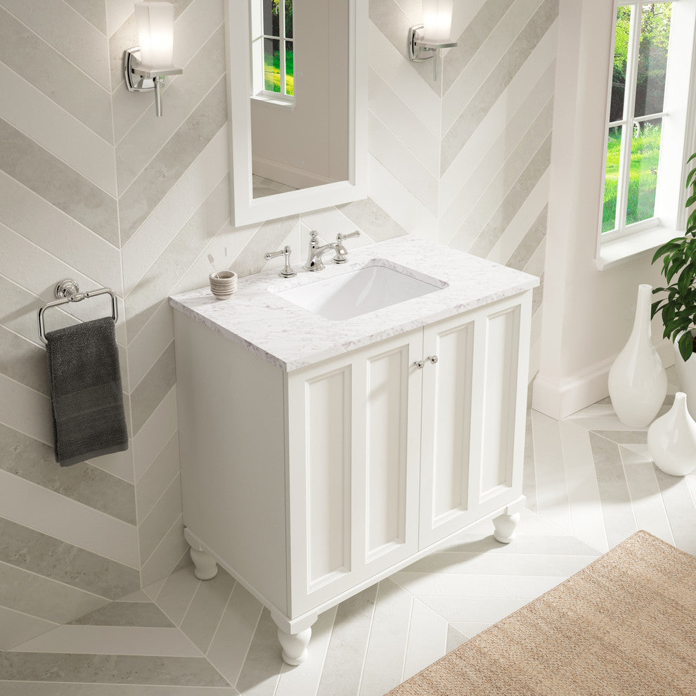 Kohler K-20000 Caxton Rectangle 20-1/4" Undermount Bathroom Sink - Biscuit