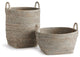 Burma Rattan Orchard Baskets, Set of 2