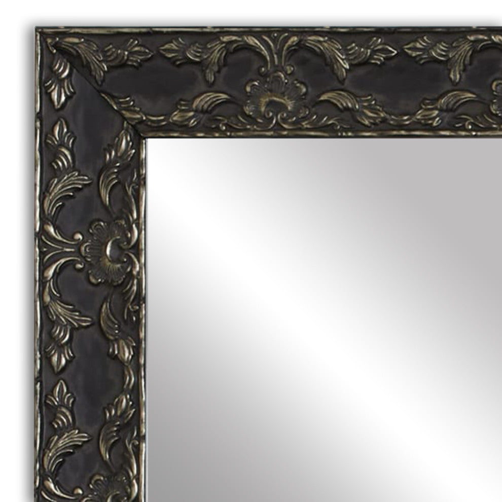 Maricopa Framed Wall Mirror, Black, 20"x36"