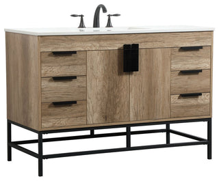 Home Living 22" Modern Natural Oak-Light Bathroom Vanity