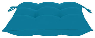 vidaXL Solid Acacia Wood Patio Chairs with Tea Table and Cushions Garden Seat