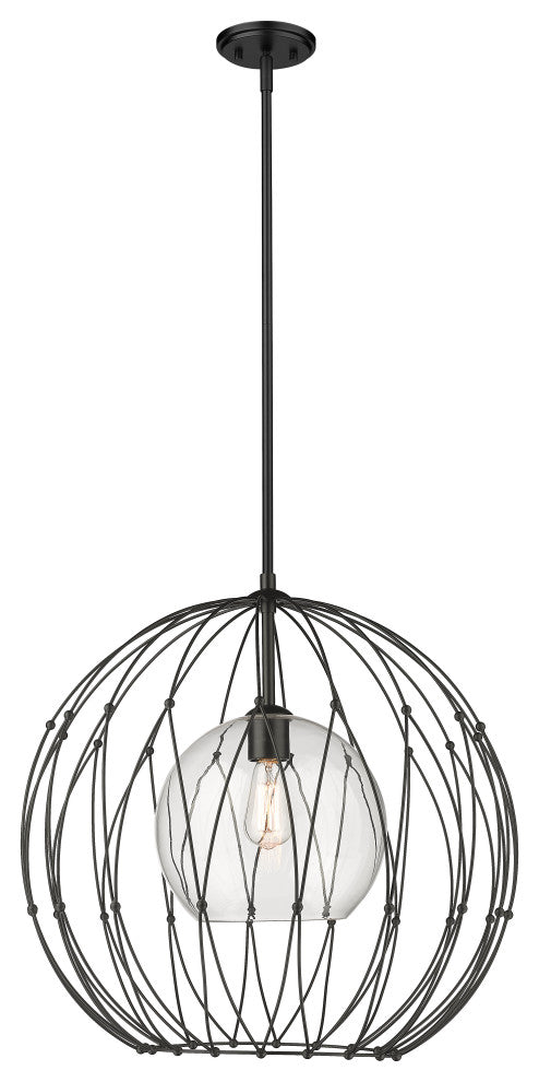 Zlite 1940P24-MB 1-Light Pendant, Clear