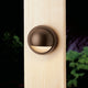Six Groove Textured Architectural Bronze Deck Lndscape 12V Half Moon