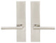 Frankfurt Lever, Full Dummy Tubular Pair, Left Hand, Satin Stainless Steel