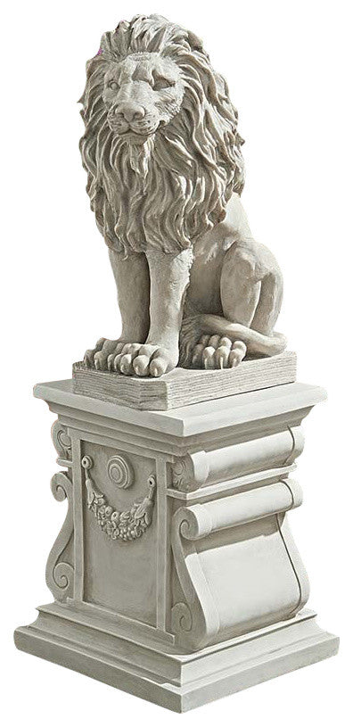 Mansfield Manor Lion Sentinel Statue