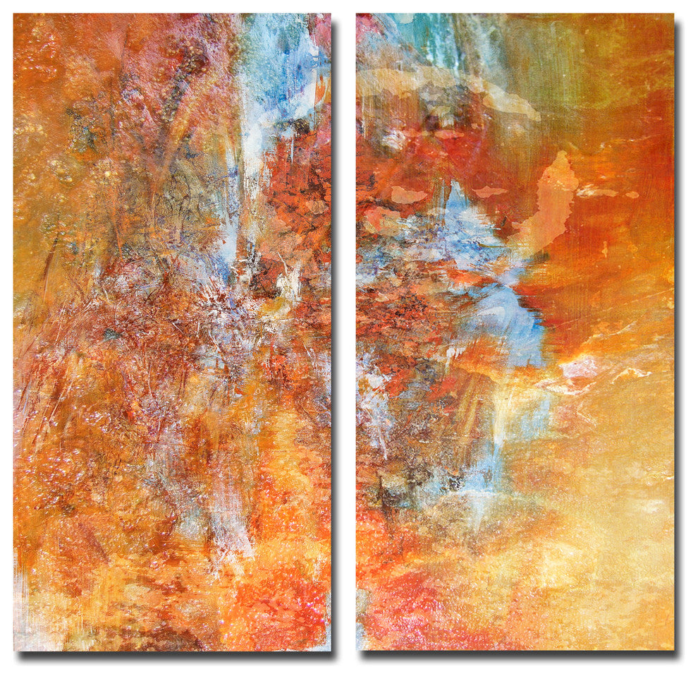 Abstract 2-Piece Canvas Wall Art