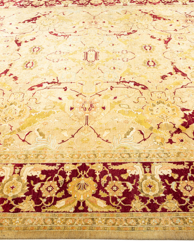 Mogul, One-of-a-Kind Hand-Knotted Area Rug Yellow, 8' 3" x 10' 4"