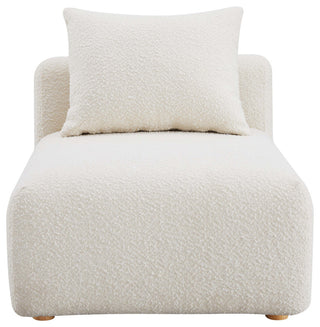 Hangover Cream Boucle Modular Armless Chair - Cream