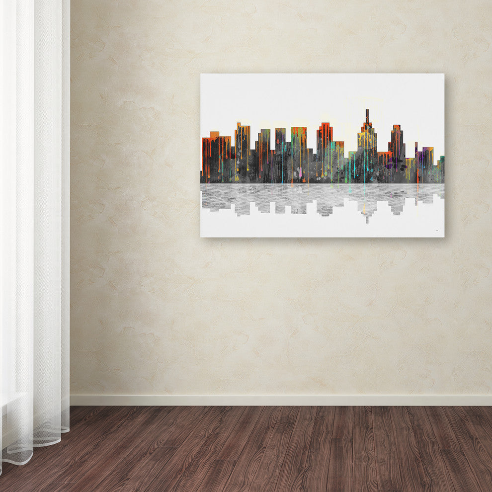 'Philadelphia, Pennsylvania Skyline' Canvas Art by Marlene Watson