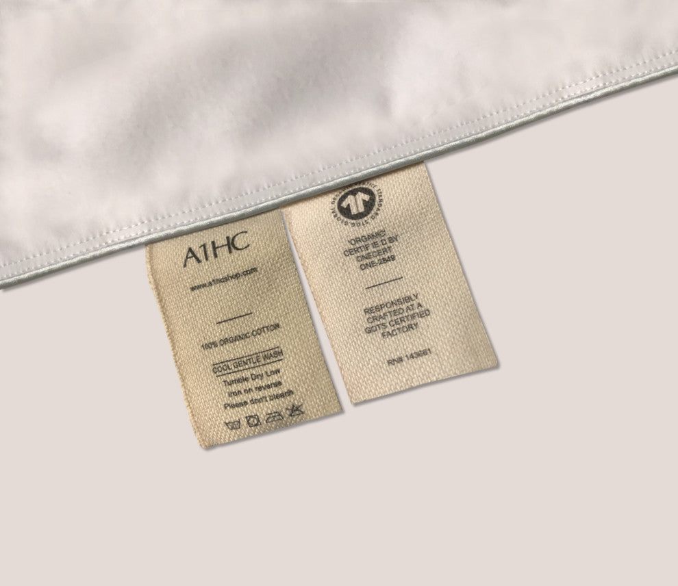 A1HC All Season Organic Cotton Down Alternative Microfiber Fill Duvet Insert, Ki