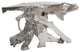 Freeform Console Table, Silver Leaf