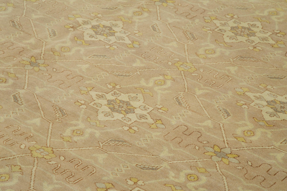 Rug N Carpet - Handwoven Oriental 11' 11" x 14' 10" Large Oushak Area Rug