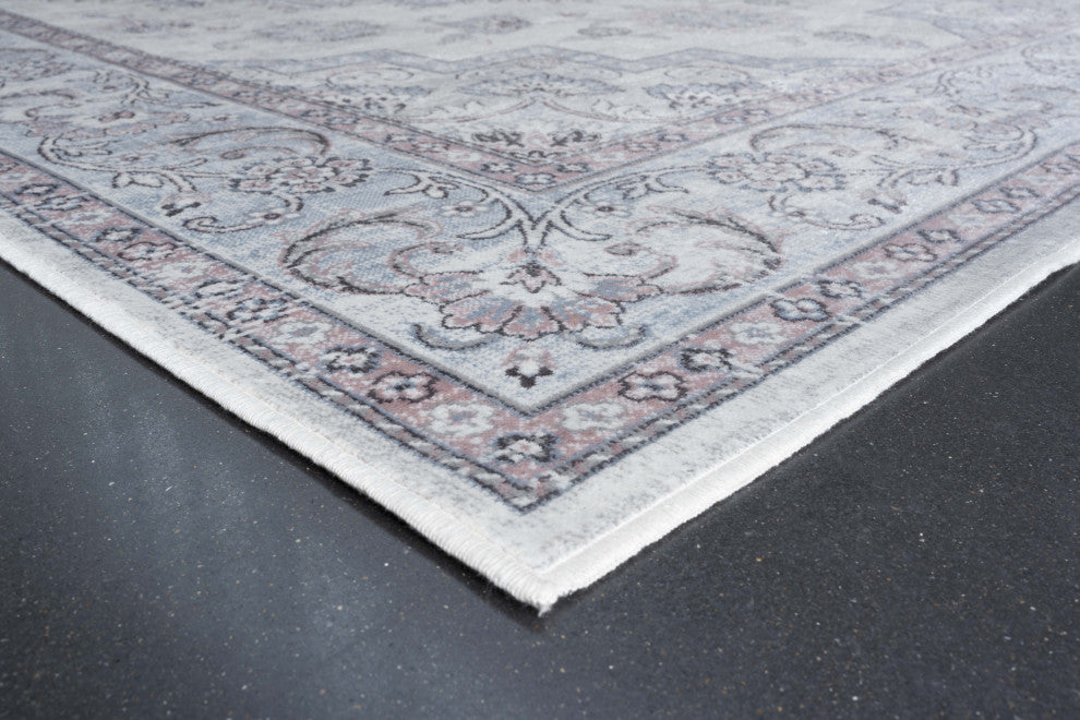 Sonoma Calanthe Gray, Blush, Blue, Ivory Viscose Area Rug