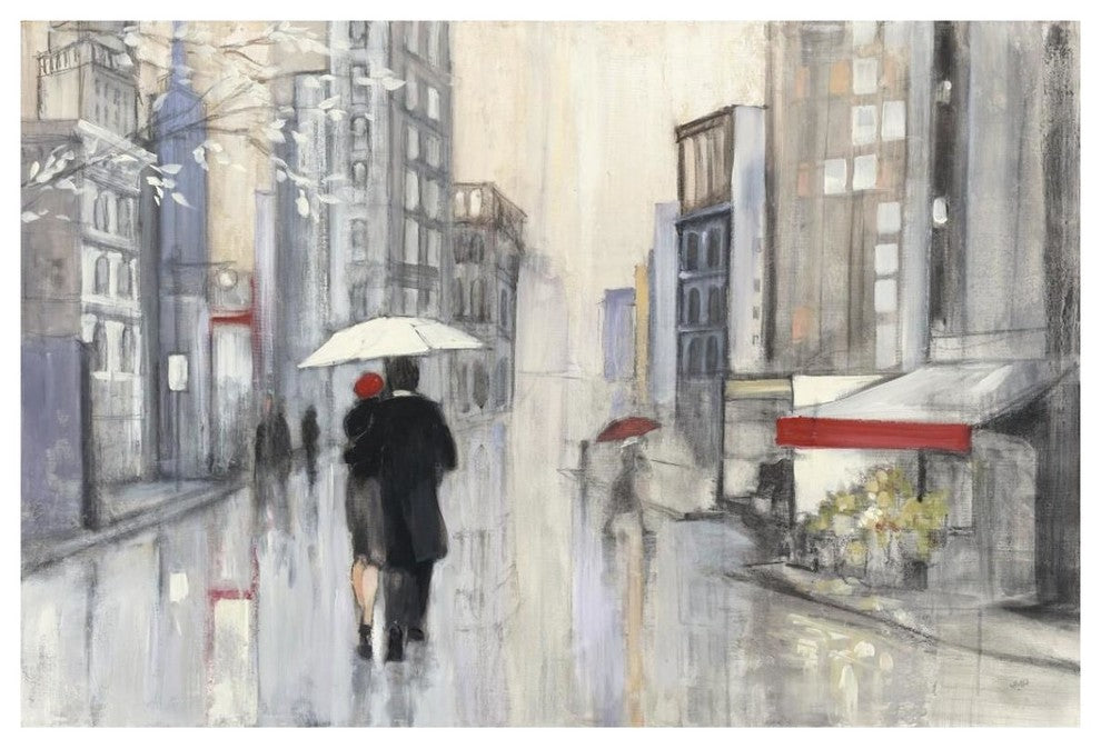 "Spring Rain New York Crop" Digital Paper Print by Julia Purinton, 38"x26"