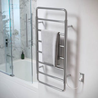 Ivy 8-Bar Electric Towel Warmer, Chrome