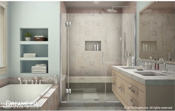 DreamLine Unidoor-X 50.5, 51" Shower Door, Oil Rubbed Bronze