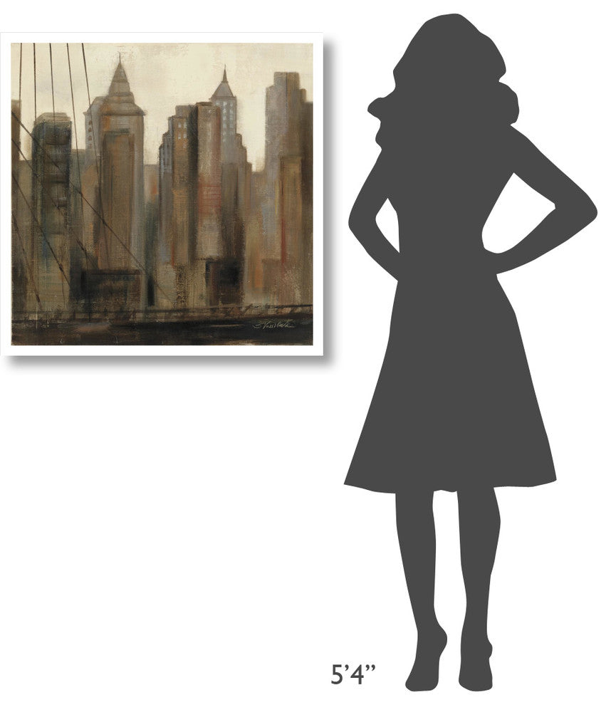 "View from the Bridge II" Digital Paper Print by Silvia Vassileva, 32"x32"