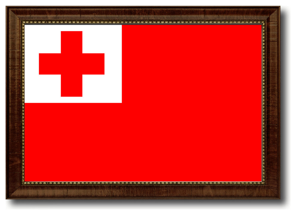 Tonga Country Flag Canvas Print, 27"x39"