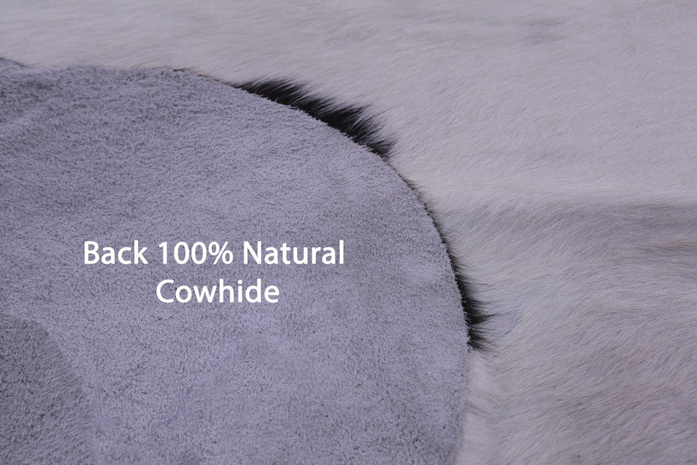 7' 2" X 6' 7" Natural Cowhide Rug C2366