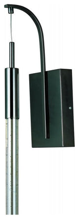 ET2 Scepter 1-Light Wall Sconce, Black Chrome