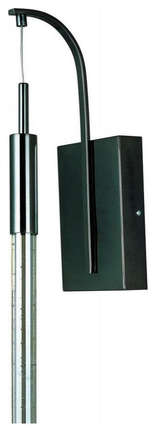 ET2 Scepter 1-Light Wall Sconce, Black Chrome