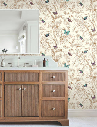 Papillon Gold Wallpaper
