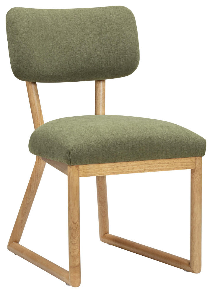 Bobbie Green Performance Upcycled Fabric Dining Chair