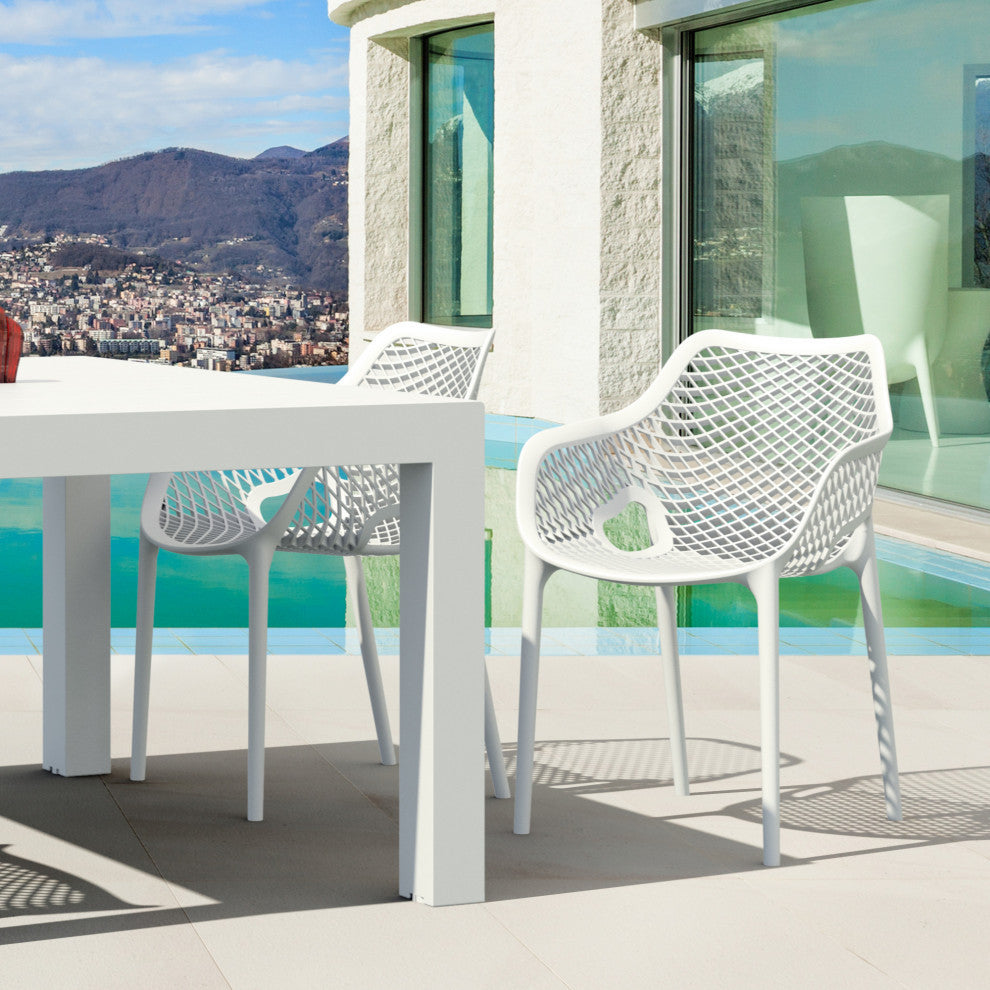 Air XL 5-Piece Extension Dining Set, White