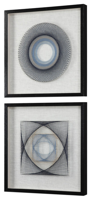 Uttermost String Duet Geometric Art, Set of 2