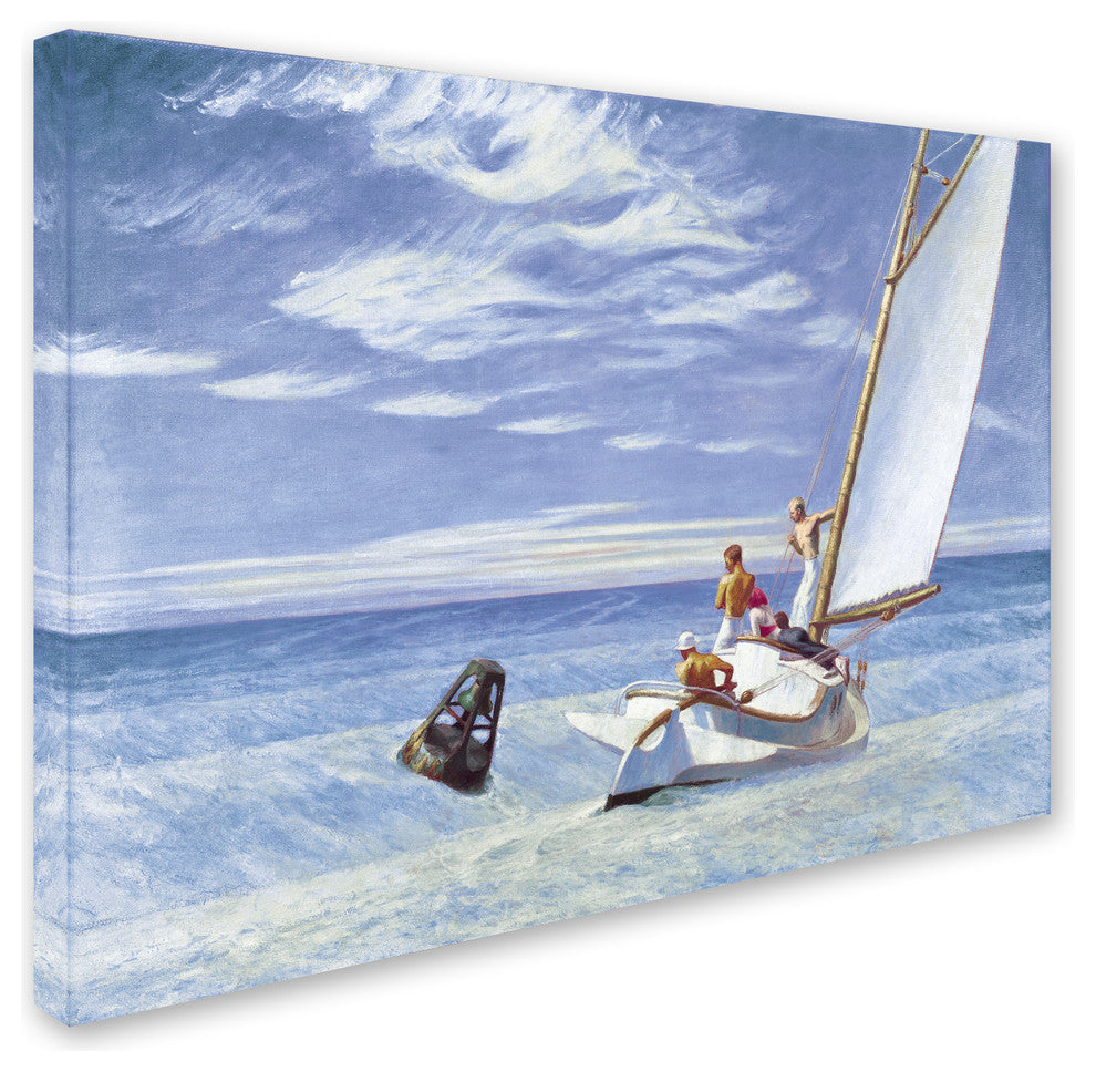 Edward Hopper 'Ground Swell' Canvas Art, 24 x 18