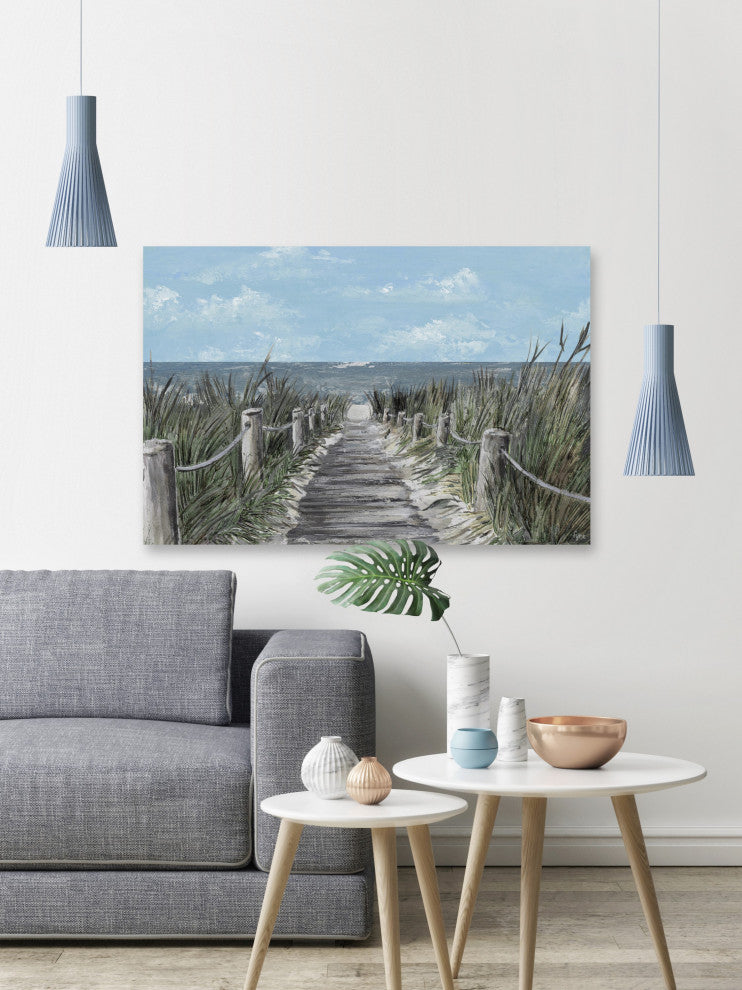 "My Favorite Path" Painting Print on Wrapped Canvas, 60x40