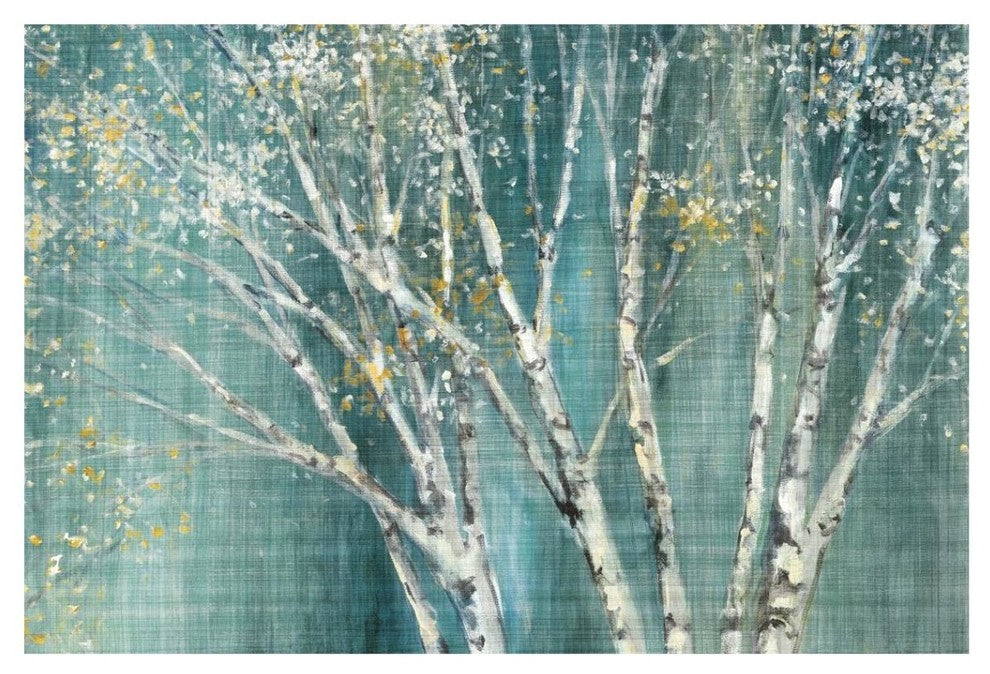 "Blue Birch Horizontal" Digital Paper Print by Julia Purinton, 20"x14"