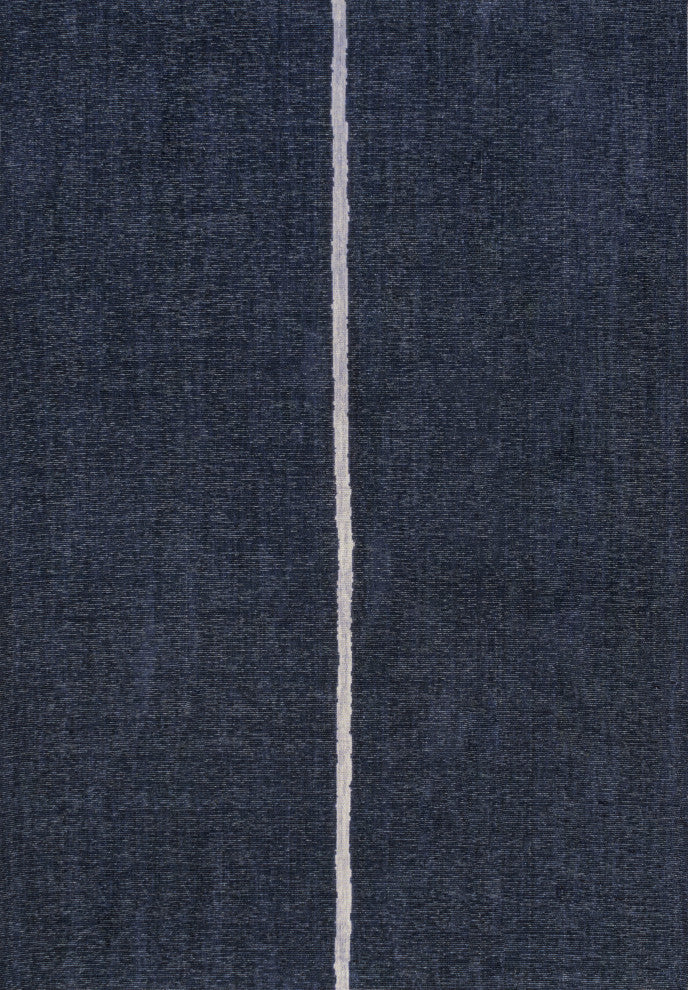 Linja Solid Centre Stripe Machine-Washable Area Rug, 9 X 12