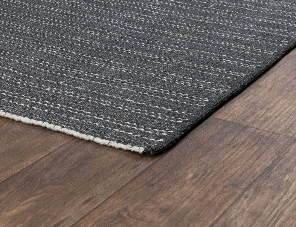 Charlevoix Indoor Outdoor Charcoal Accent Rug by Kosas Home