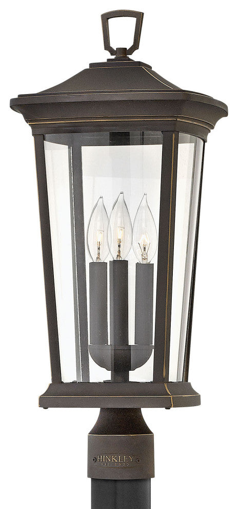 Hinkley Lighting 2361 Bromley 120v 3 Light 22.75" Tall Post Light - Oil Rubbed