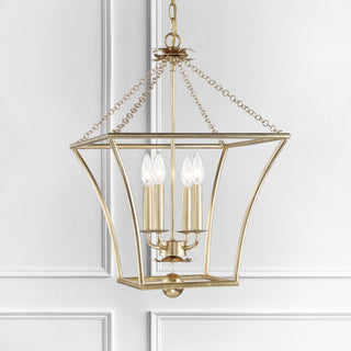 Broche Four Light Lantern in Antique Gold