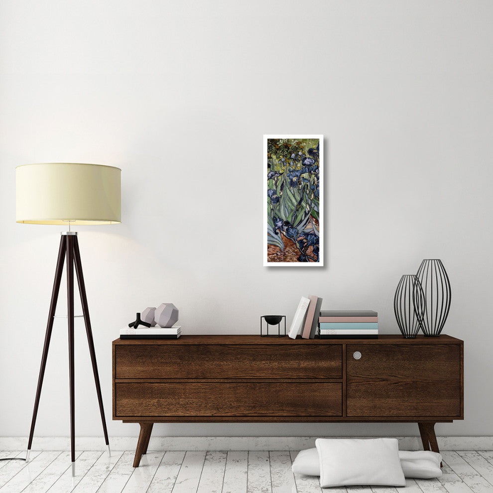 "Irises (center)" Digital Paper Print by Vincent van Gogh, 15"x32"