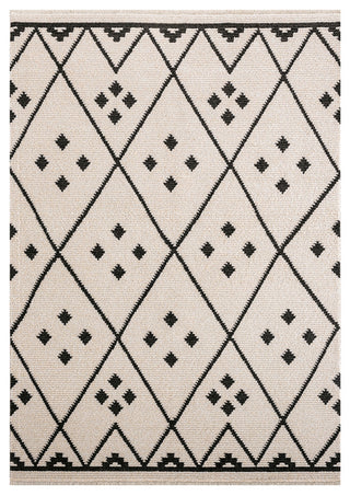 Elements Area Rug, Ivory-Black, 3'x5'