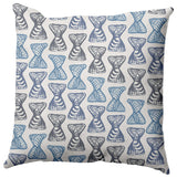 Bongo Beats Outdoor Pillow, Blue, 18"x18"