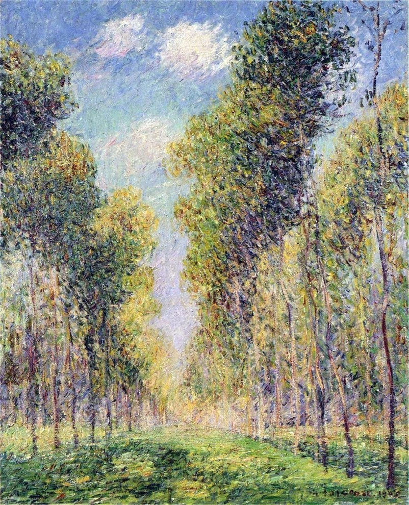 Gustave Loiseau Alley of Poplars Wall Decal
