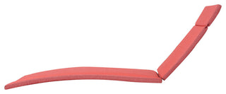 GDF Studio Soleil Outdoor Chaise Lounge Cushion, Red