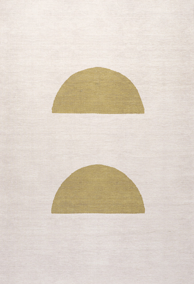 Luola Minimalist Geometric Machine-Washable Area Rug, 5x8
