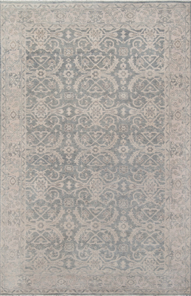 Momeni Banaras Hand Knotted Wool Sage Area Rug, 2'x3'