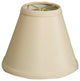 6" Beige Hardback Empire Chandelier Shade, 3"x6"x4.5", Set of 6